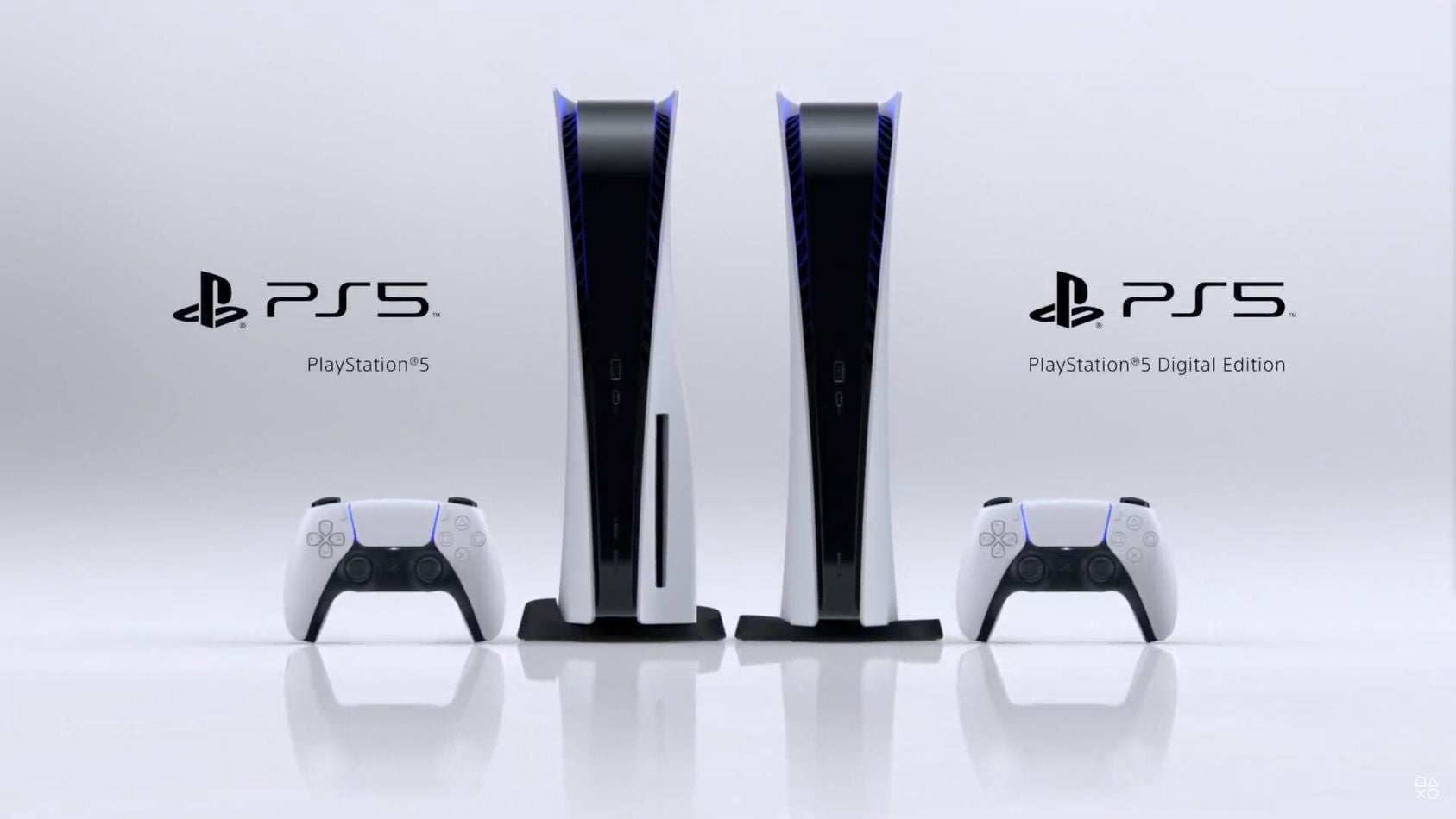 PlayStation 5 console design, including PS5 Digital Edition, ports, and